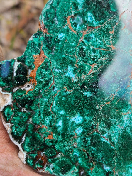 Polished De Grussa copper ore slab CO121