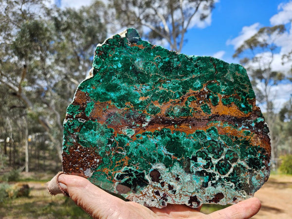 Polished De Grussa copper ore slab CO121