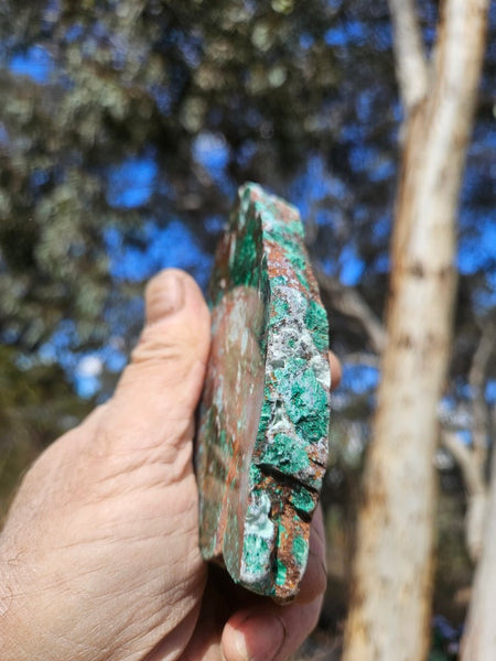 Polished De Grussa copper ore slab CO122