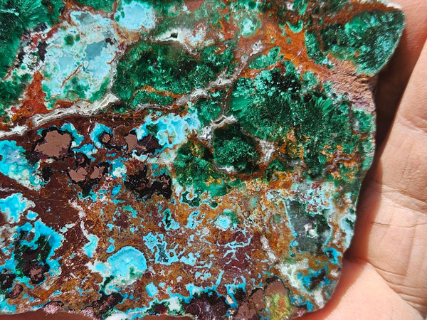 Polished De Grussa copper ore slab CO122