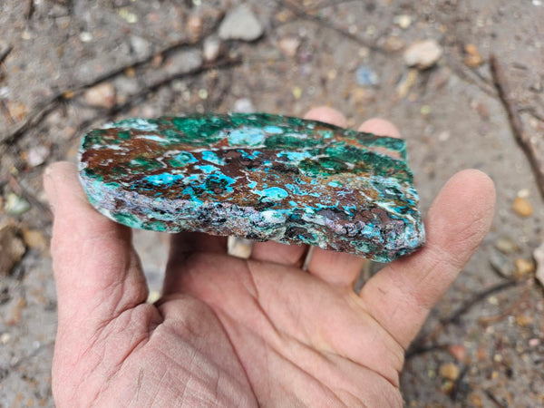 Polished De Grussa copper ore slab CO122