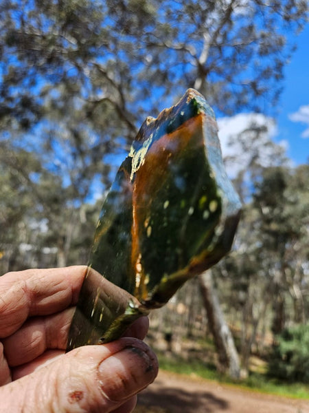Polished Chrome Chalcedony slab CC169