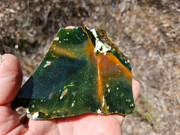 Polished Chrome Chalcedony slab CC169