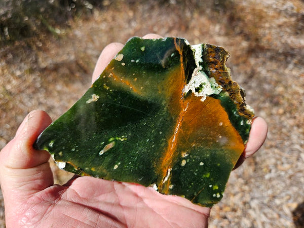 Polished Chrome Chalcedony slab CC169
