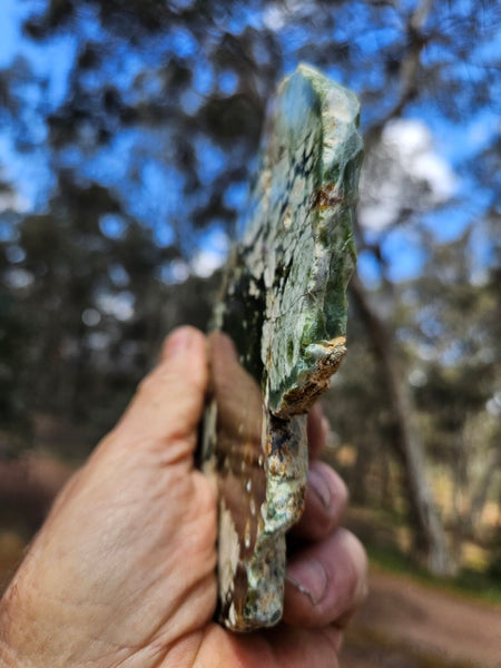 Polished Chrome Chalcedony slab CC168