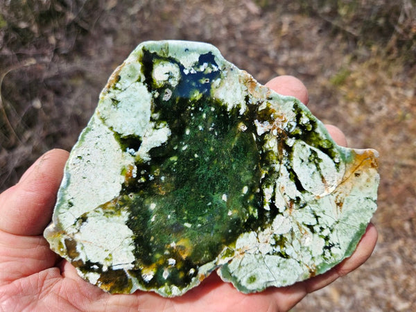 Polished Chrome Chalcedony slab CC168