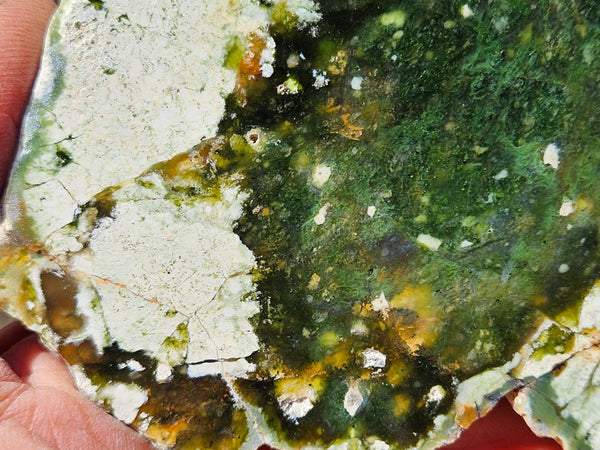 Polished Chrome Chalcedony slab CC168