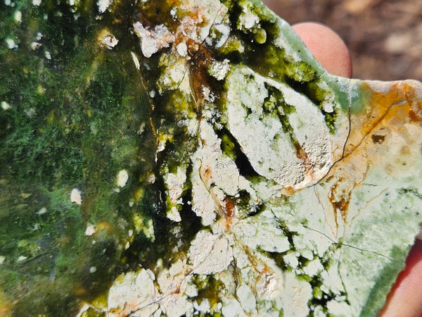 Polished Chrome Chalcedony slab CC168