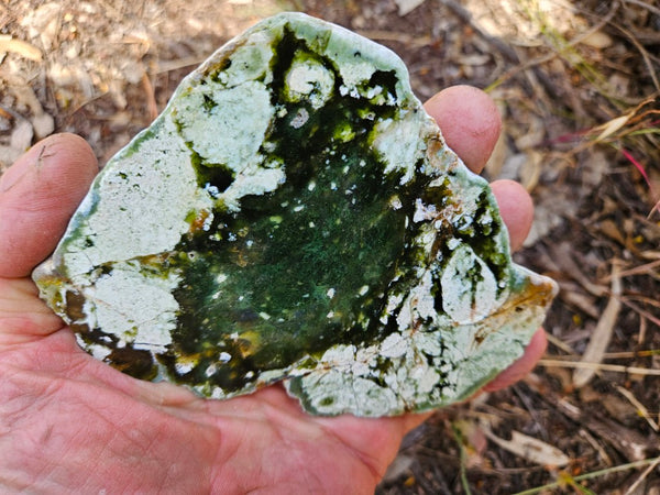 Polished Chrome Chalcedony slab CC168
