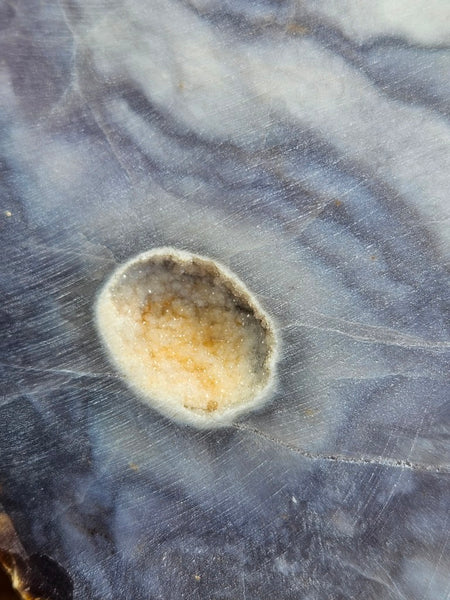 Purple Chalcedony polished slab. PU161