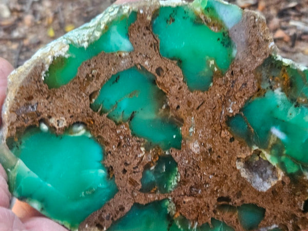 Polished  Chrysoprase slab CH492