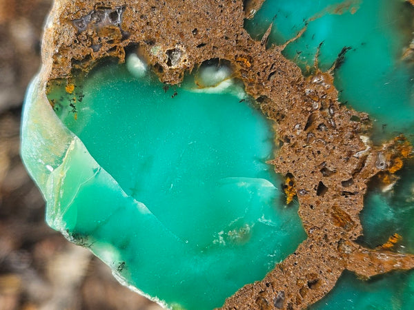 Polished  Chrysoprase slab CH492