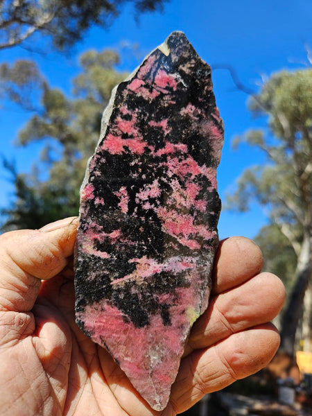 Polished Rhodonite slab RH302