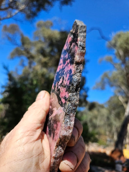 Polished Rhodonite slab RH302