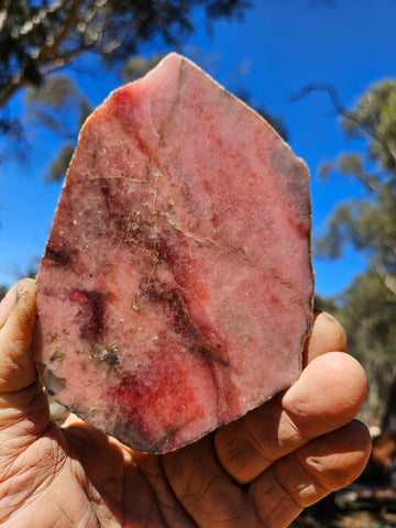 Polished Rhodonite slab RH307