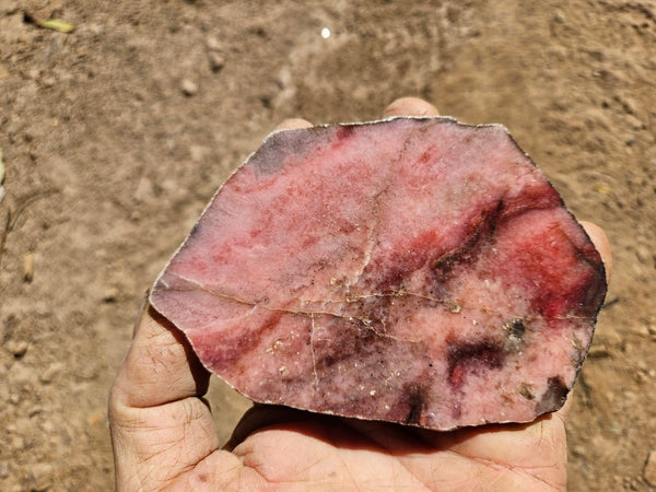 Polished Rhodonite slab RH307