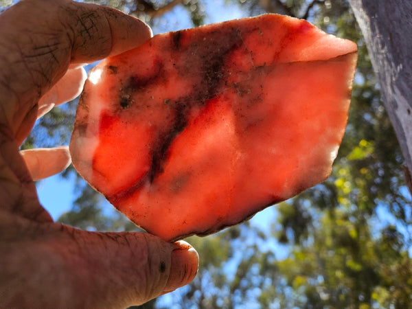 Polished Rhodonite slab RH307