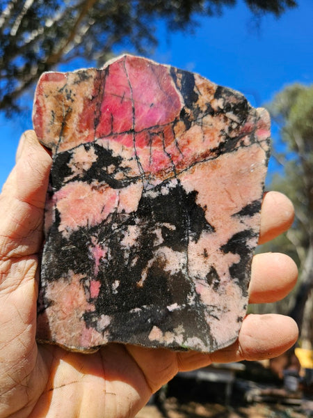 Polished Rhodonite slab RH303