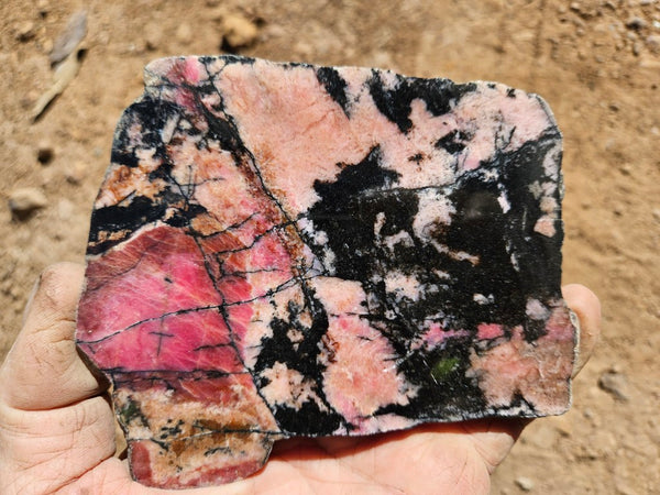 Polished Rhodonite slab RH303