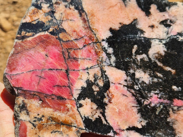 Polished Rhodonite slab RH303