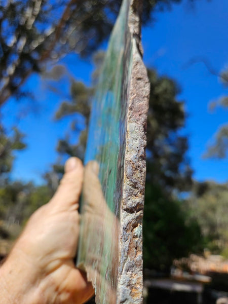 Polished Prase slab PS269