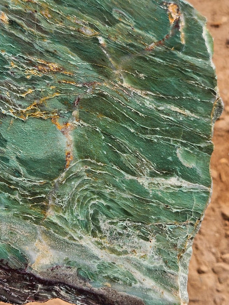 Polished Prase slab PS269