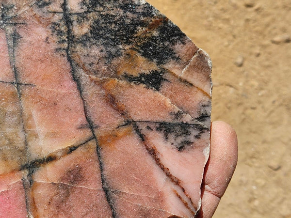 Polished Rhodonite slab RH306