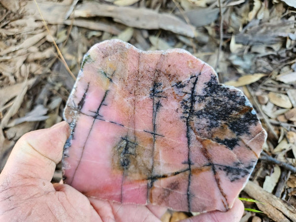 Polished Rhodonite slab RH306
