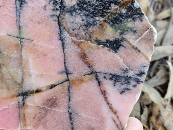 Polished Rhodonite slab RH306