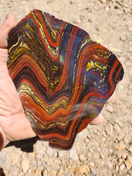 Polished Tiger Iron slab TI385