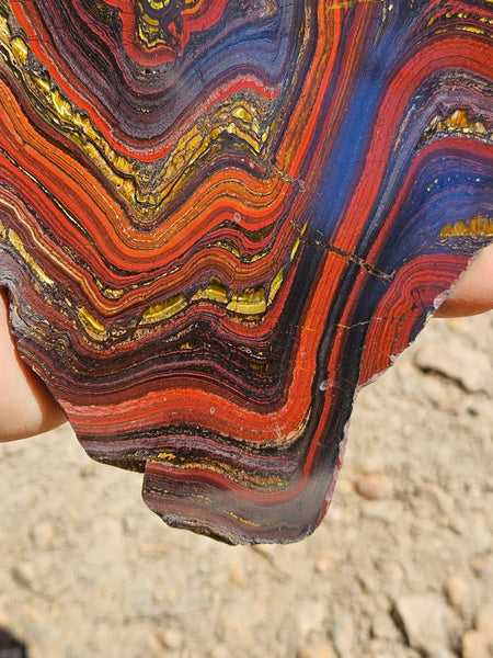 Polished Tiger Iron slab TI385