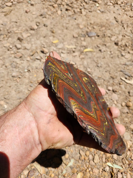 Polished Tiger Iron slab TI385