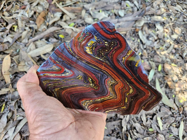 Polished Tiger Iron slab TI385