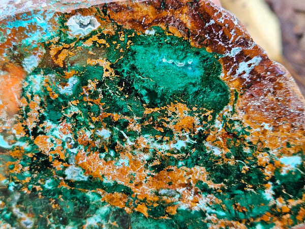 Polished De Grussa copper ore slab CO123