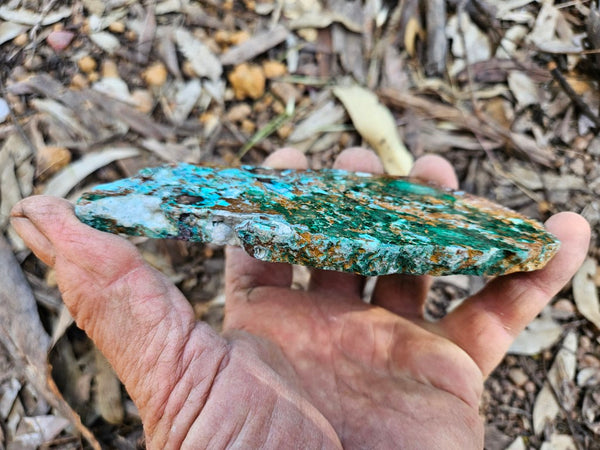 Polished De Grussa copper ore slab CO123