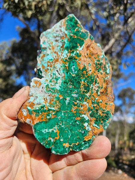 Polished De Grussa copper ore slab CO124