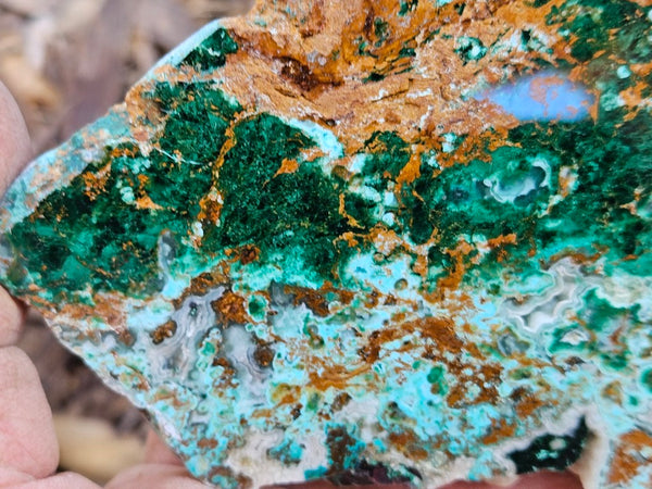 Polished De Grussa copper ore slab CO124