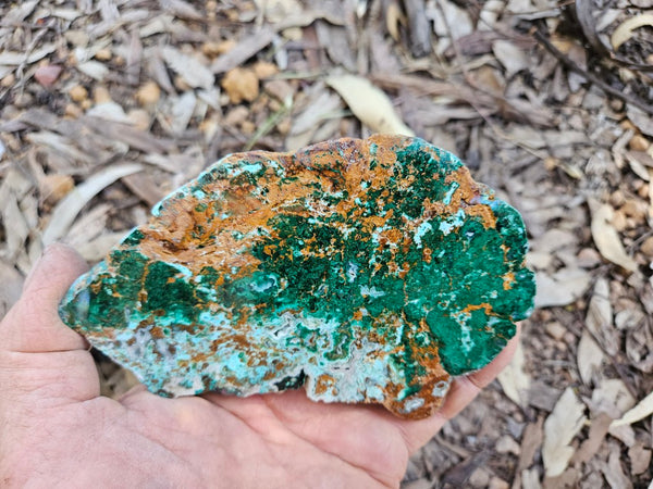 Polished De Grussa copper ore slab CO124