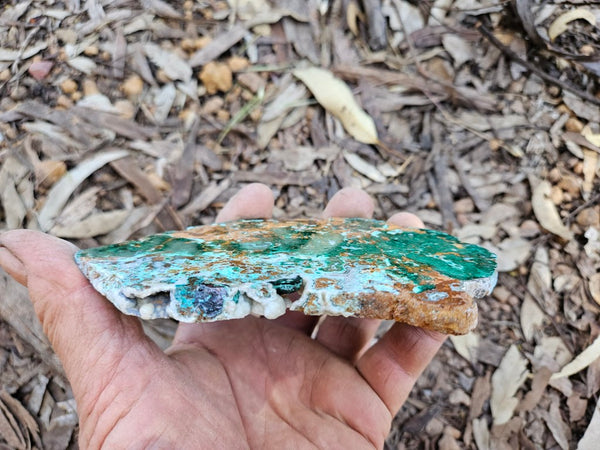 Polished De Grussa copper ore slab CO124