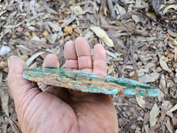 Polished De Grussa copper ore slab CO124