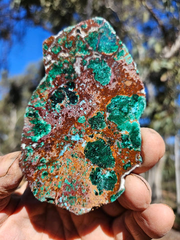 Polished De Grussa copper ore slab CO125