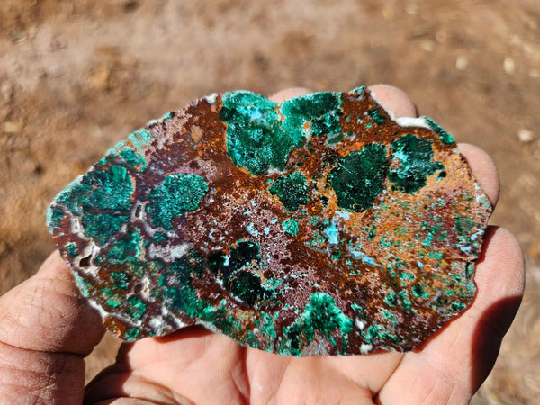 Polished De Grussa copper ore slab CO125