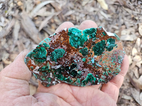 Polished De Grussa copper ore slab CO125