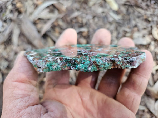 Polished De Grussa copper ore slab CO125