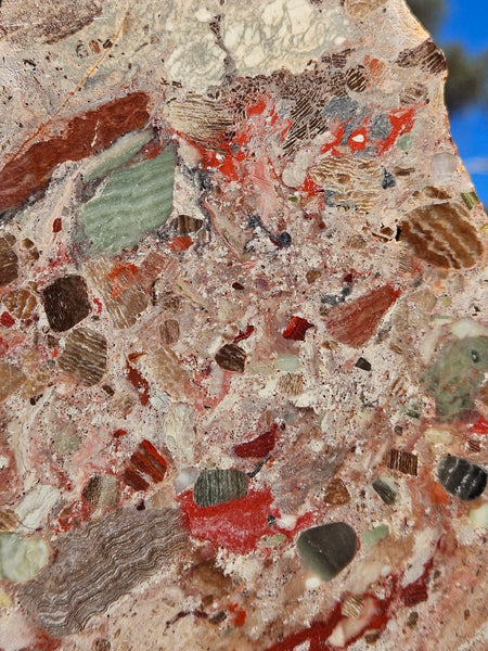 Polished Marillana Conglomerate slab MC120