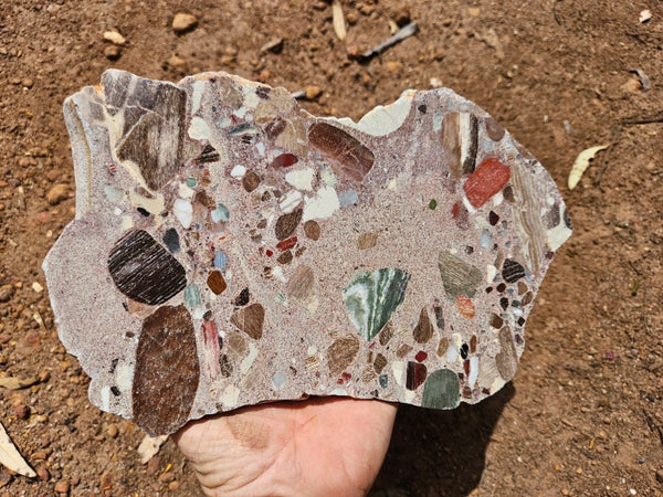Polished Marillana Conglomerate slab MC125