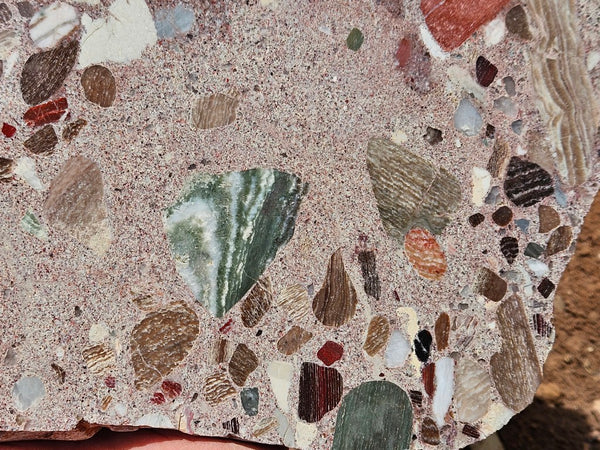 Polished Marillana Conglomerate slab MC125