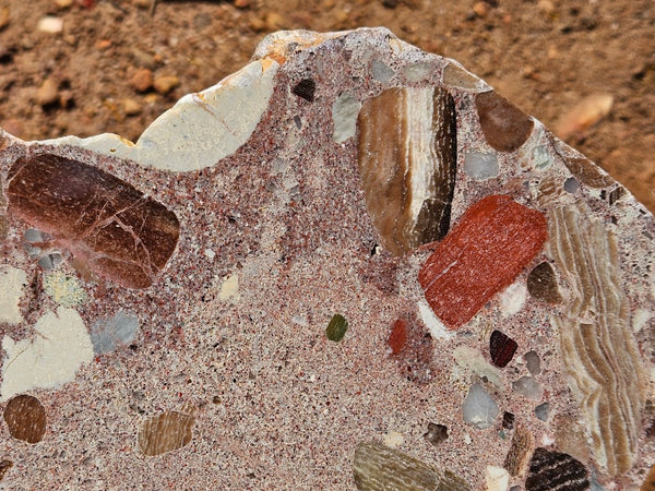 Polished Marillana Conglomerate slab MC125