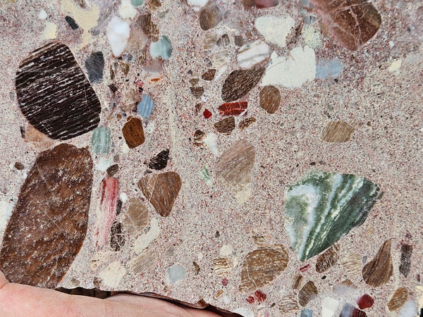 Polished Marillana Conglomerate slab MC125