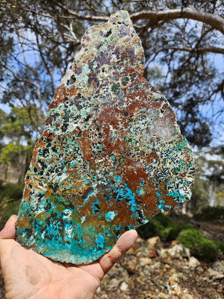 Polished De Grussa copper ore slab CO126